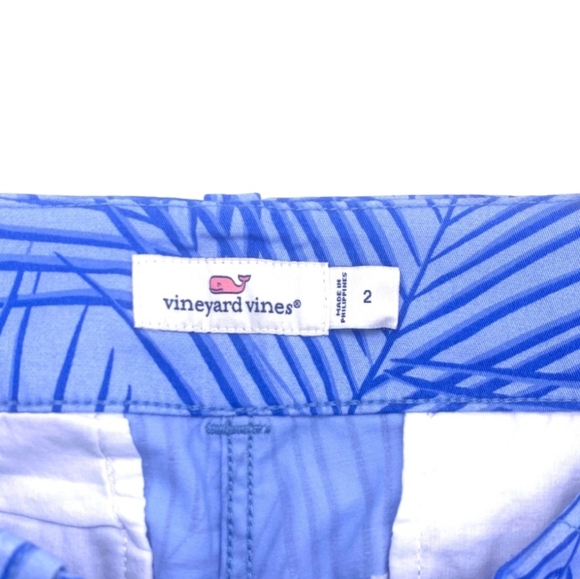 Vineyard Vines Geo Every 3.5" Day Shorts Palm Calm Water Women's US Size 2 Blue - Picture 7 of 9
